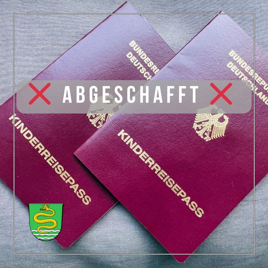 Abgeschafft Kinderreisepass