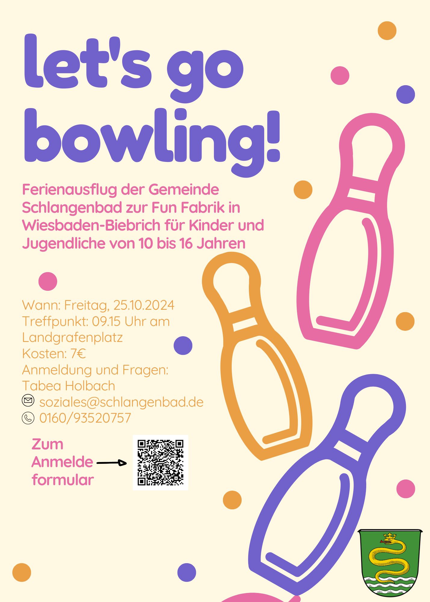 Flyer Bowling Herbstferien